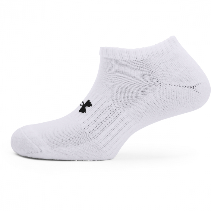 Sosete unisex Under Armour Core No Show 3pk alb L [2]