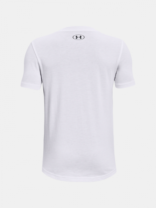 Tricou baieti Under Armour Boys Hoops Nitro alb XL [2]