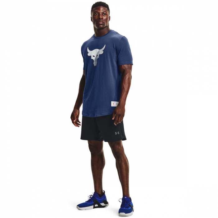 Tricou barbati Under Armour Pjt Rock Dept SS albastru L [3]