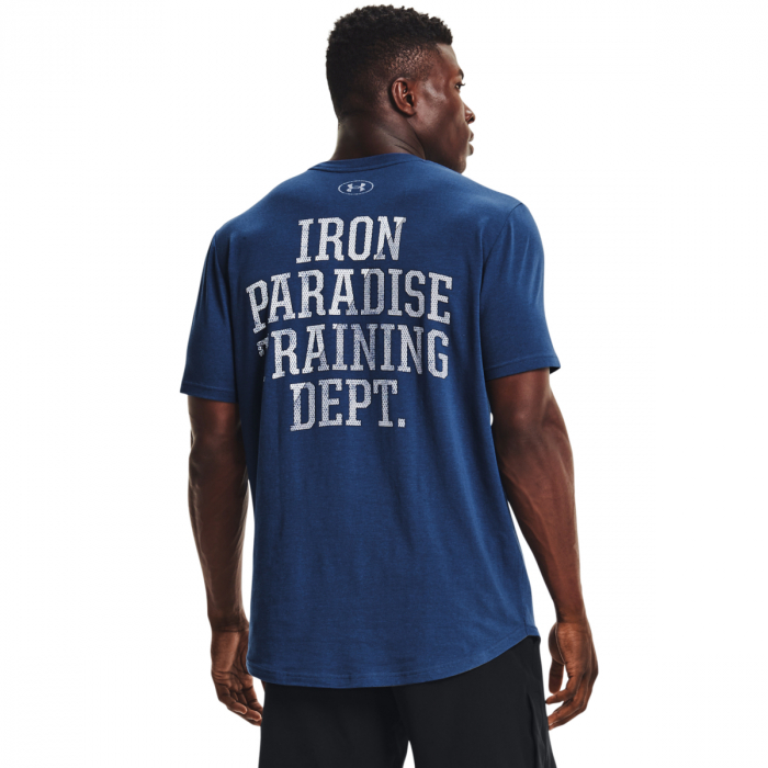 Tricou barbati Under Armour Pjt Rock Dept SS albastru L [2]