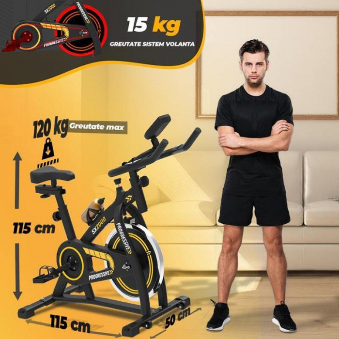 Bicicleta fitness spinning PROGRESSIVE SX2000 [6]