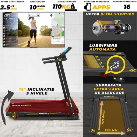 Banda de alergat electrica Progressive RUN2000 [3]