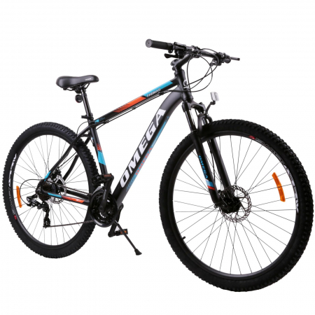 Bicicleta mountainbike Omega Thomas 27.5", cadru 46cm, negru/portocaliu/alb [0]