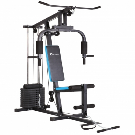 APARATE MULTIFUNCTIONALE FITNESS - Aparat multifunctional FitTronic® Atletic 420, 45 kg incluse, greutate maxima utilizator 120 kg, bara tractiune