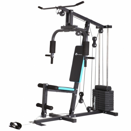 Aparat multifunctional FitTronic® Atletic 420, 45 kg incluse, greutate maxima utilizator 120 kg, bara tractiune [6]