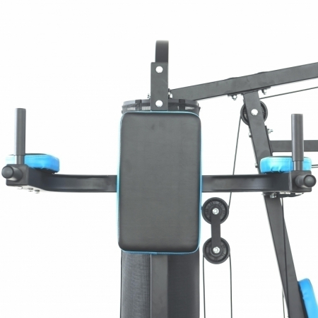 Aparat multifunctional FitTronic® Atletic 480, 66 kg incluse, greutate maxima utilizator 120 kg, banca cu gantere, sac de box, aparat tractiuni, suport biceps, bara tractiuni [2]