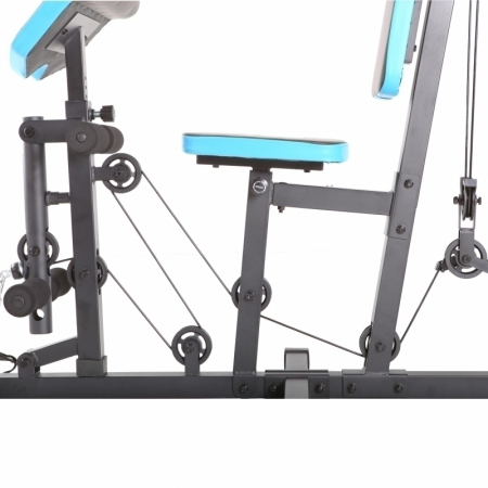 Aparat multifunctional FitTronic Atletic 500, 66 kg incluse, presa picioare, biceps, bara tractiune, greutate maxima utilizator 120 kg, scaun si spatar reglabile [6]