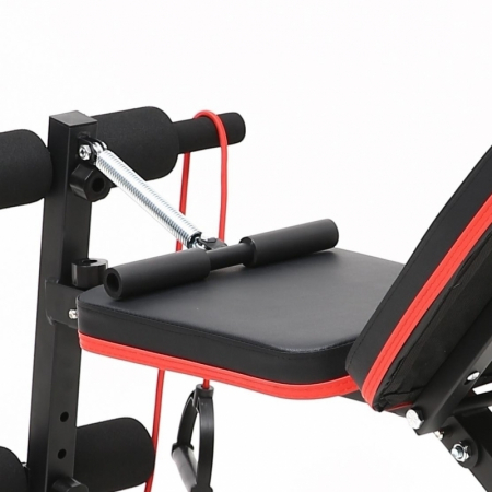 Banca de exercitii reglabila FitTronic B210, pliabila, corzi pentru brate incluse, spatar reglabil [2]