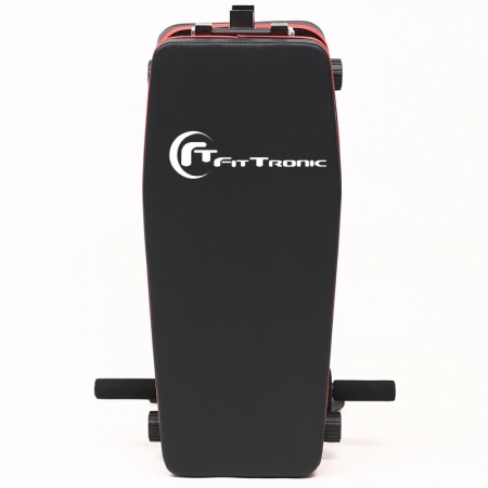 Banca de exercitii reglabila FitTronic B210, pliabila, corzi pentru brate incluse, spatar reglabil [4]