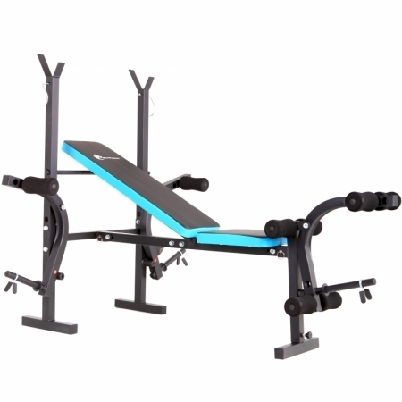 Banca reglabila multifunctionala FitTronic® Atletic B450, suport haltera inclus, greutate suportata 120 kg [2]