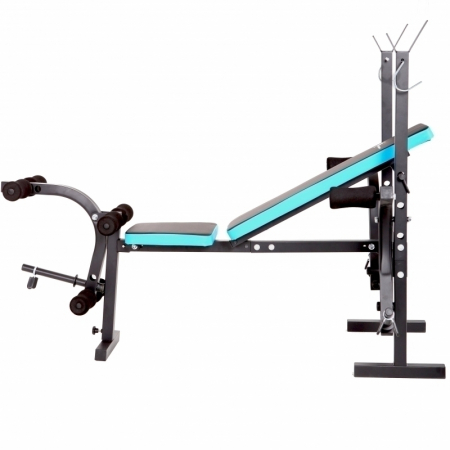 Banca reglabila multifunctionala FitTronic® Atletic B450, suport haltera inclus, greutate suportata 120 kg [3]
