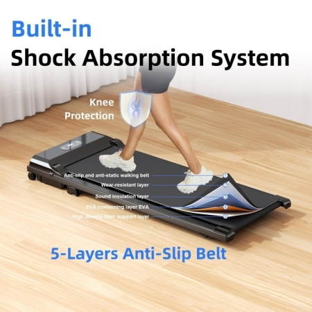 Banda de alergare electrica FitTronic K100, motor de 2.0 CP, greutate suportata 120 kg, telecomanda inclusa, bluetooth, aplicatii Kinomap, Zwift, FitShow [3]