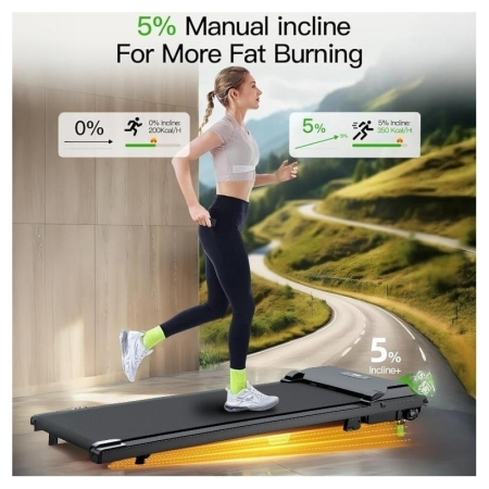 Banda de alergare electrica FitTronic K100, motor de 2.0 CP, greutate suportata 120 kg, telecomanda inclusa, bluetooth, aplicatii Kinomap, Zwift, FitShow [5]