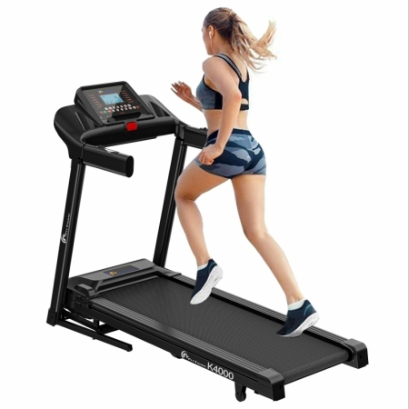 Banda de alergare electrica FitTronic K4000, motor de 3.5 CP, greutate suportata 140 kg, inclinatie 15%, bluetooth, USB, MP3 [2]