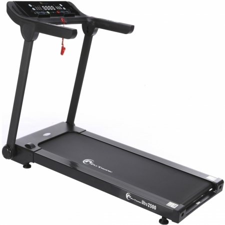 BENZI DE ALERGAT - Banda de alergare electrica FitTronic Ultra 2500, motor 2.5 CP, viteza pana la 16 km/h, suprafata alergare 125x45 cm, 12 programe de antrenament, Apps Fitshow, Kinomap, Zwift, conexiune bluetooth
