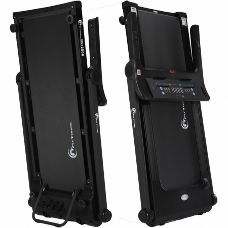 Banda de alergare electrica FitTronic Ultra 2500, motor 2.5 CP, viteza pana la 16 km/h, suprafata alergare 125x45 cm, 12 programe de antrenament, Apps Fitshow, Kinomap, Zwift, conexiune bluetooth [5]