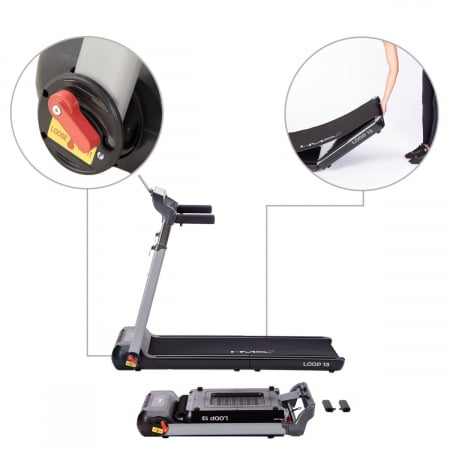 Banda de alergat electrica HMS LOOP13, 1.5CP, 110kg [5]