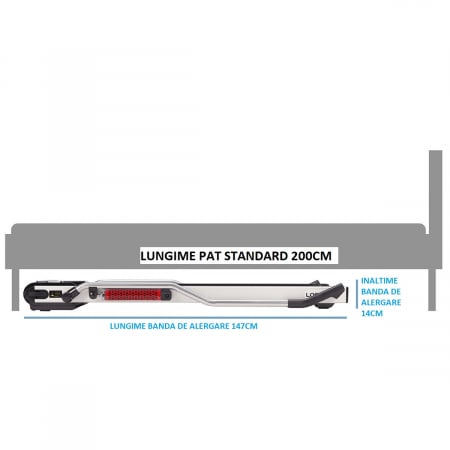 Banda de alergat electrica HMS Loop15, 0.75CP, 100kg [13]