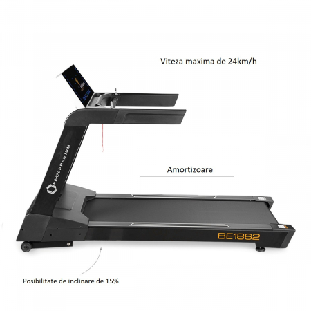 Banda de alergat electrica HMS PREMIUM BE1862, 3CP, 180kg [11]