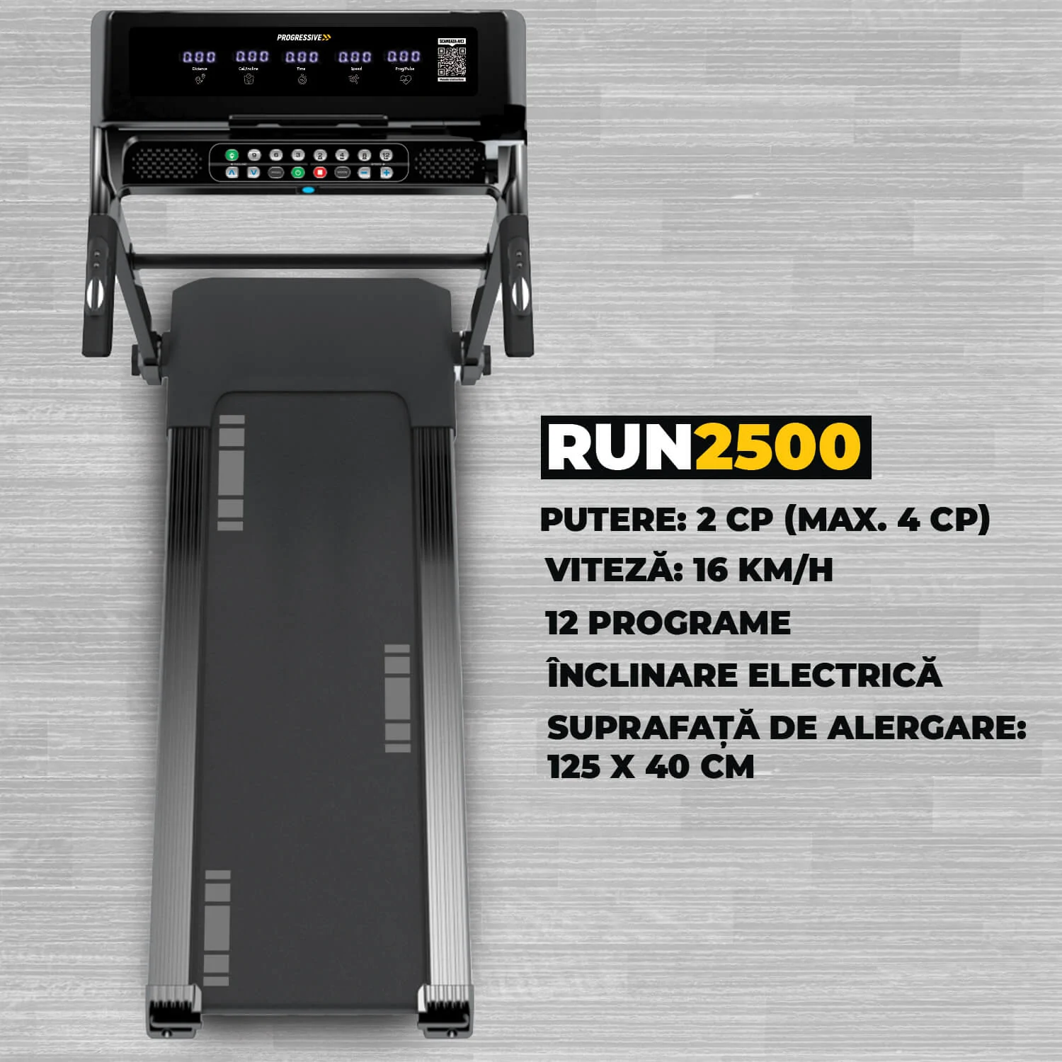 Banda de alergat electrica PROGRESSIVE RUN2500 [5]