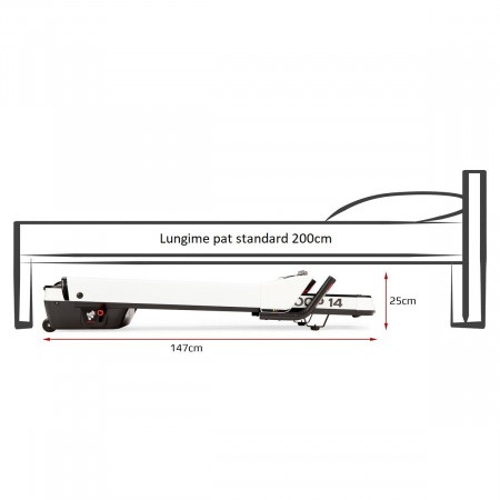 Banda de alergat electronica HMS LOOP14, 2.5CP, 120kg [16]