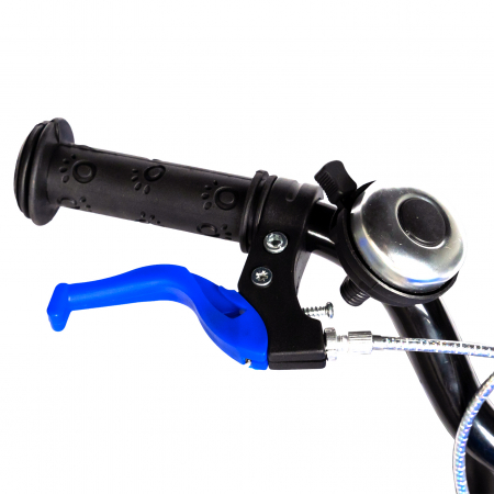 Bicicleta baieti RICH BABY R18WTA, roata 18", roti ajutatoare cu LED, 5-7 ani, negru negru/albastru [9]