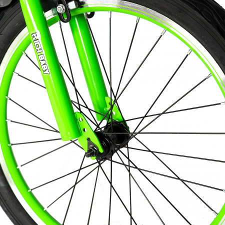 Bicicleta baieti RICH BABY R20WTB, roata 20", 7-10 ani, culoare negru/verde [6]
