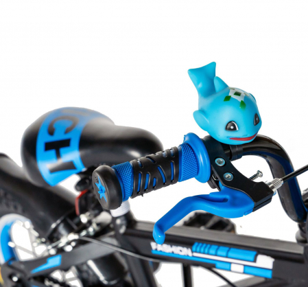 Bicicleta baieti Rich Baby T1602C, roata 16", C-Brake, roti ajutatoare, 4-6 ani, negru/albastru [4]