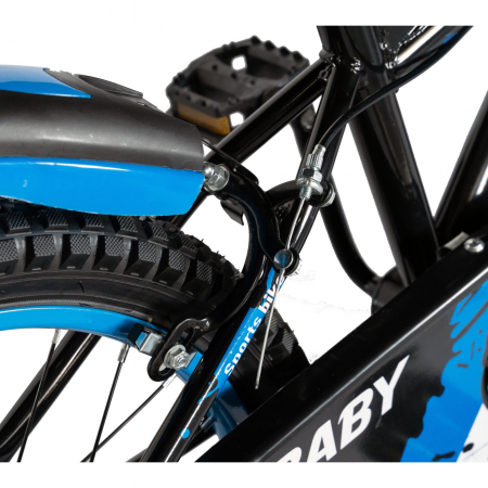 Bicicleta baieti Rich Baby T2004C, roata 20", C-Brake, 7-10 ani, negru/albastru [1]