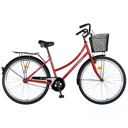 Bicicleta CITY 28" Rich Bike R2892A, culoare rosu/alb [0]