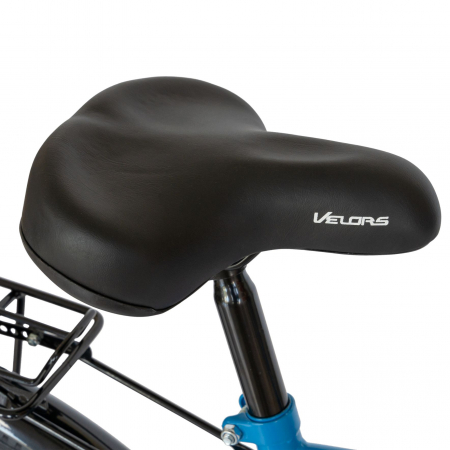 Bicicleta City Velors Roti 28 Inch, Frane Mecanice V-Brake, Velors Ukrayna CSV28/93A, Cadru Albastru cu Design Alb [7]