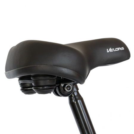 Bicicleta City Velors Roti 28 Inch, Frane Mecanice V-Brake, Velors Ukrayna CSV28/93A, Cadru Rosu cu Design Alb [6]