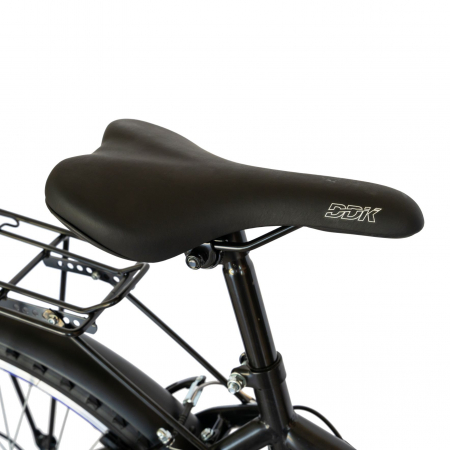 Bicicleta CITY Velors V2633B, roata 26 inch, echipare Shimano, 18 viteze, culoare negru/albastru [5]