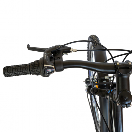 Bicicleta CITY Velors V2633B, roata 26 inch, echipare Shimano, 18 viteze, culoare negru/albastru [8]