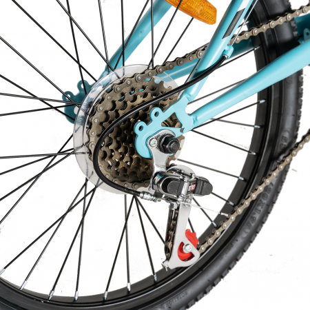 Bicicleta copii 20" LIFE A2030L, frana V-Brake,  18 viteze, varsta 7-10 ani, culoare albastru/alb [4]