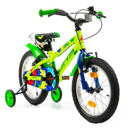 Bicicleta Copii DHS Dino - 16 Inch, Verde [1]