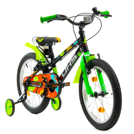 Bicicleta Copii DHS Dino - 18 Inch, Negru [2]