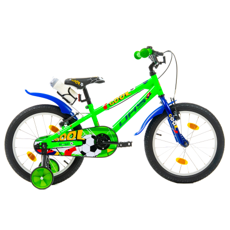 Biciclete copii - Bicicleta Copii DHS Football - 18 Inch, Verde