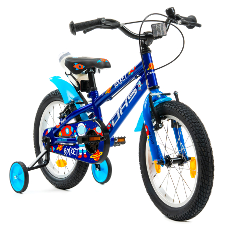 Bicicleta Copii DHS Rocket - 16 Inch, Albastru inchis [1]