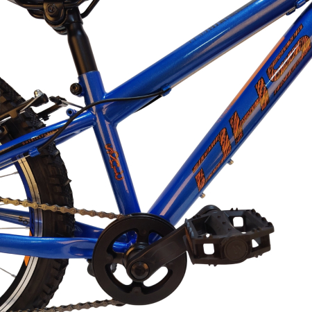 Bicicleta Copii DHS Sonic - 20 Inch, Albastru-Portocaliu [4]