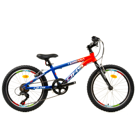 Biciclete copii - Bicicleta Copii Dhs Terrana 2023 - 20 Inch, Albastru/Rosu