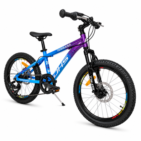 Bicicleta Copii Dhs Terrana 2023, model 2026 - 20 Inch, Albastru-Violet [1]