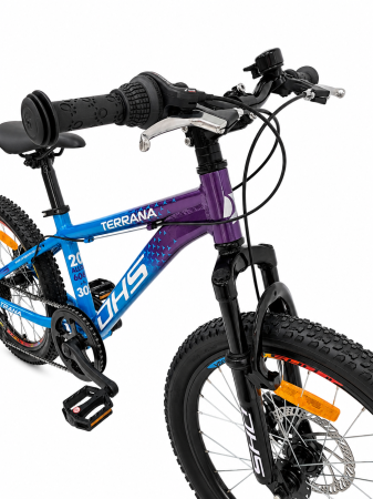 Bicicleta Copii Dhs Terrana 2023, model 2026 - 20 Inch, Albastru-Violet [4]