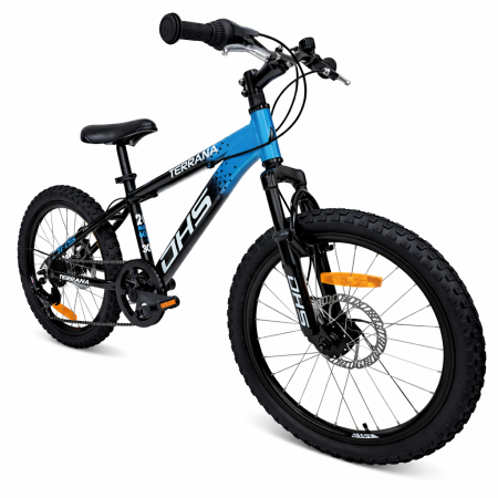 Bicicleta Copii Dhs Terrana 2023, model 2026 - 20 Inch, Negru-Albastru [1]