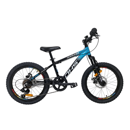 BICICLETE - Bicicleta Copii Dhs Terrana 2023, model 2026 - 20 Inch, Negru-Albastru