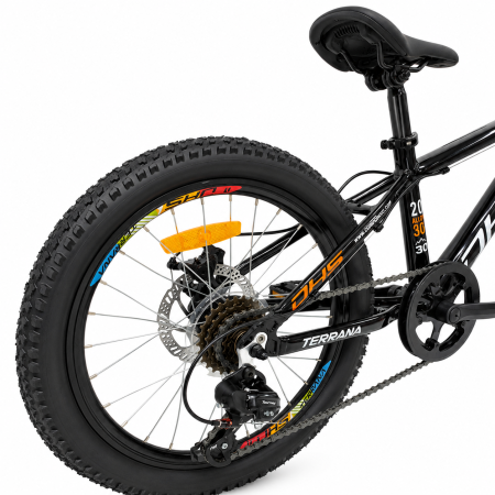 Bicicleta Copii Dhs Terrana 2023, model 2026 - 20 Inch, Portocaliu-Negru [4]