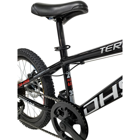 Bicicleta Copii Dhs Terrana 2023B, model 2026 - 20 Inch, Rosu-Negru [3]