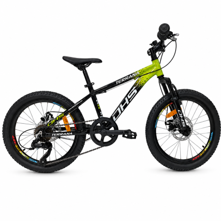 BICICLETE - Bicicleta Copii Dhs Terrana 2023C, model 2026 - 20 Inch, Verde-Negru