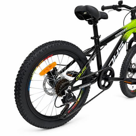 Bicicleta Copii Dhs Terrana 2023D, model 2026 - 20 Inch, Verde-Negru [2]