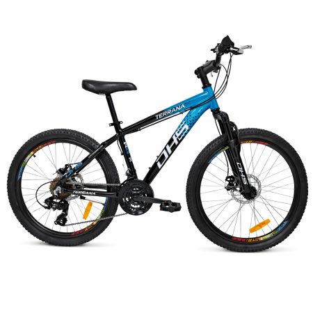 Biciclete copii - Bicicleta Copii Dhs Terrana 2423, model 2026 - 24 Inch, Albastru-Negru